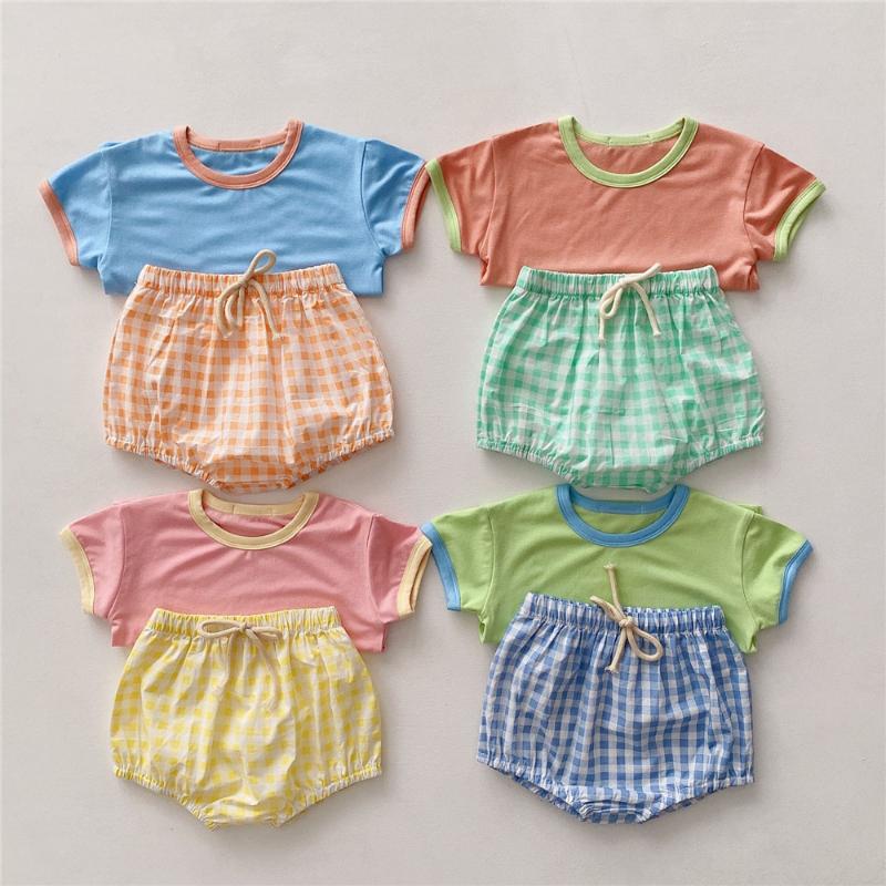 

Clothing Sets Summer Infant Baby Clothes For Boy Kids Tops T-shirt Shorts Cotton Girl Boys Costume Casual Outfits 0-3 YearsClothing
