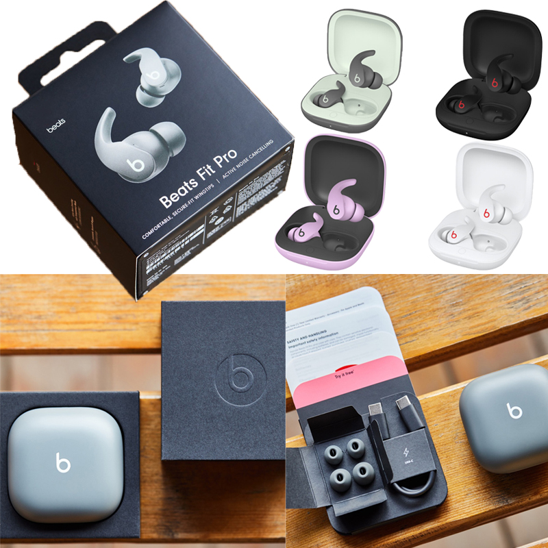 

H1 Chip AAAAAA+ High Quality 1:1 Beats Fit Pro True Wireless Noise Cancelling Headphones Sports Bluetooth Headphones For Apple Android Band Black, White, Purple, Grey