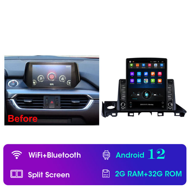 

9 inch Touch Screen Car Video Head Unit for 2017-Mazda ATENZA Android Radio GPS Navigation
