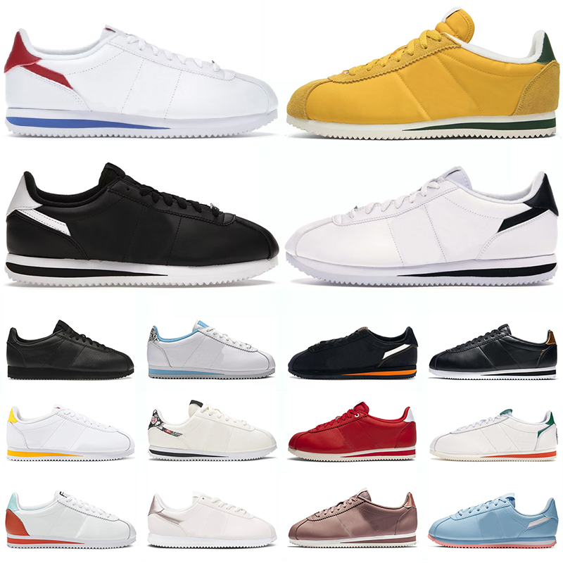 

men women Cortez running shoes Forrest Gump Black White bronze heel Stranger Things light bone Oregon phantom mens classic sports sneakers, 19
