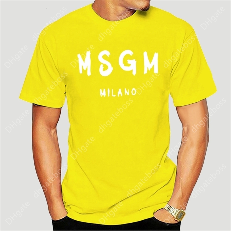 

Men Msgm t Shirt Summer Shubuzbi Brand Letter Printed Tee Cotton O-neck White Grey Tshirt Drop Supplier 0957f, Greenxry730