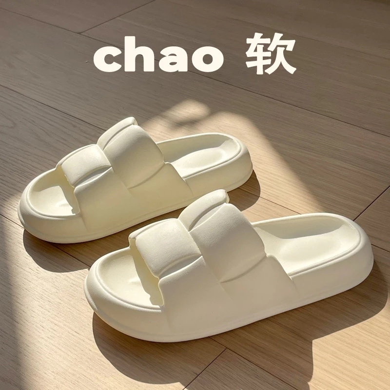 

Fashion luxury super soft slippers women's summer 2022 indoor home ladies bottom non-slip couple sandals and slippers men, Brown