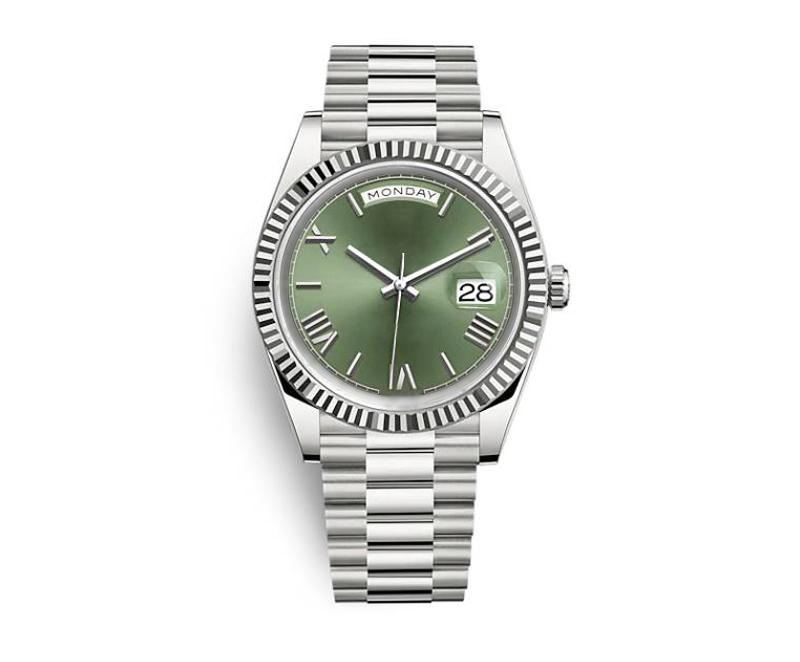 

Men's Watch White Nature Dial Stainless Steel Bracelet Stainless Steels Bezel Automatic Movement Mechanical Mens Wristwatch, Make waterproof