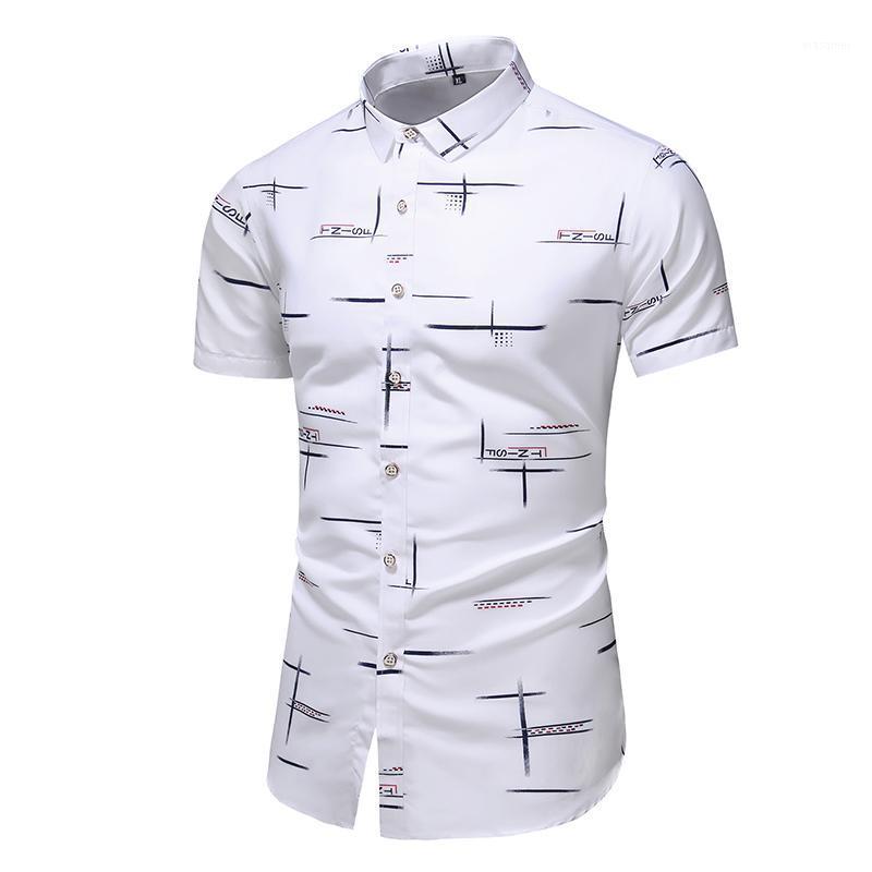

Short Sleeve Casual Shirt Men's Print Beach Blouse 2022 Summer Clothing Plus Asian Size M-XXXL 4XL 5XL Shirts, 9019 1