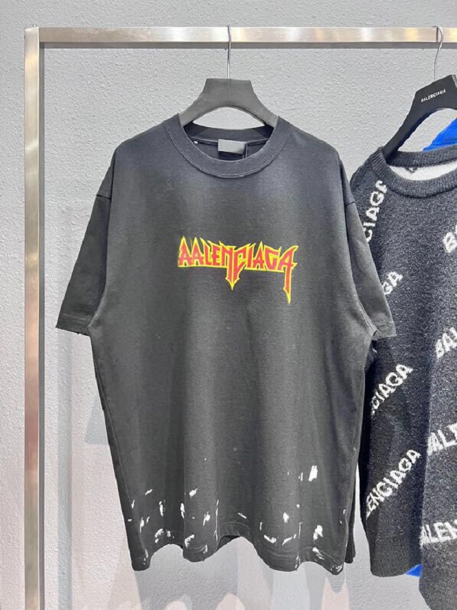 

Spring/Summer New Letter T-Shirt Cotton Fabric OS Drop Shoulder Loose Version Women's Men's Fashion Sweatshirt Short Sleeves, White
