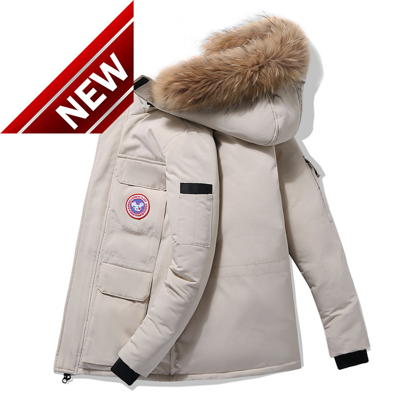 2022 Luxury Men's and Women's Brand Down Jackets Et White Duck Work Cloth Thickened Trend Winter WarmQDHU