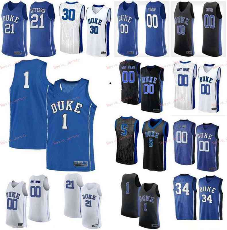 

Stitched Custom 32 Laettner 33 Hill 35 Bagley III 4 Redick 41 Jack White 45 Keenan Worthington Duke Blue Devils Men Women Youth