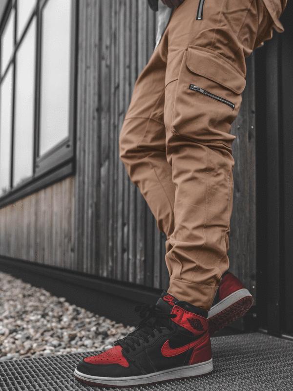 

Men's Pants Joggers Men Harem Multi Pockets Streetwear Hip Hop Sweatpants Harajuku 2021 Spring Casual Track Cargo Pant Trousers, Khaki