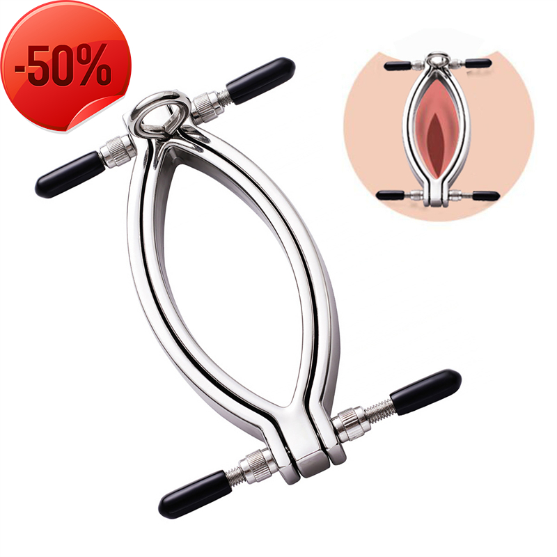50% discount Vaginal Expander Labia Clitoral Stimulation Vagina Peeking Into the Lower Body Sex Toys Metal Labia Sex shop for couples-image-767902770