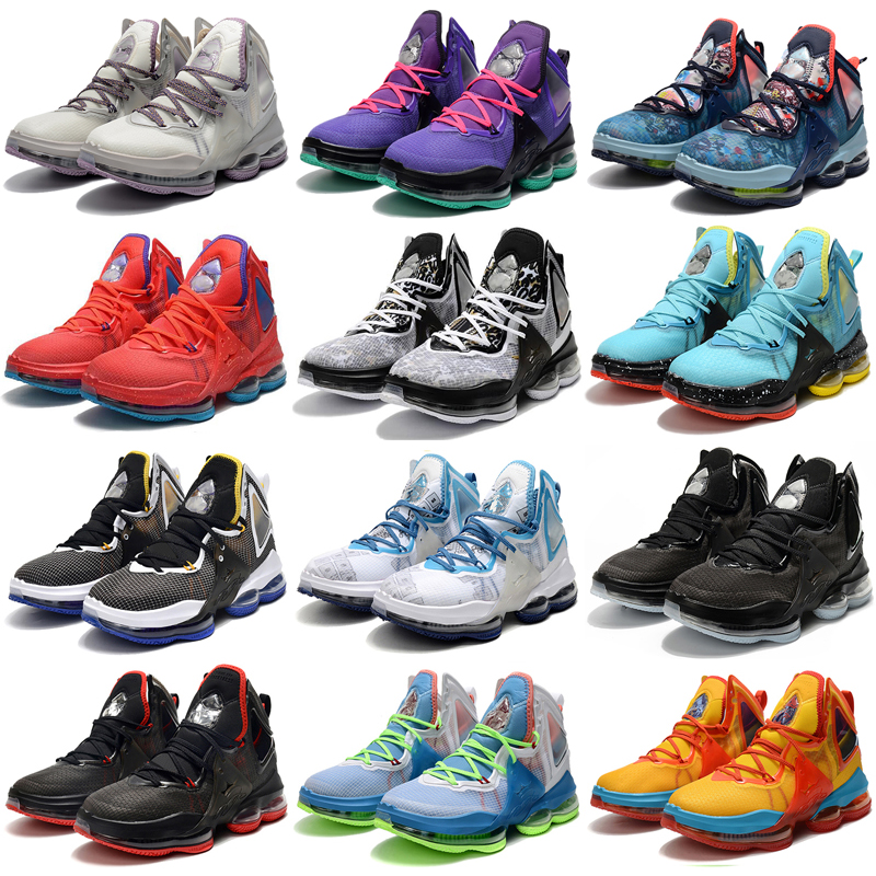 

hot 2022 men LeBrons 19 XIX basketball shoes Uniform Hook Space Jam Dutch Blue Harwood Classic Hook Bred local boots online store training Sneakers Sports, As photo 1