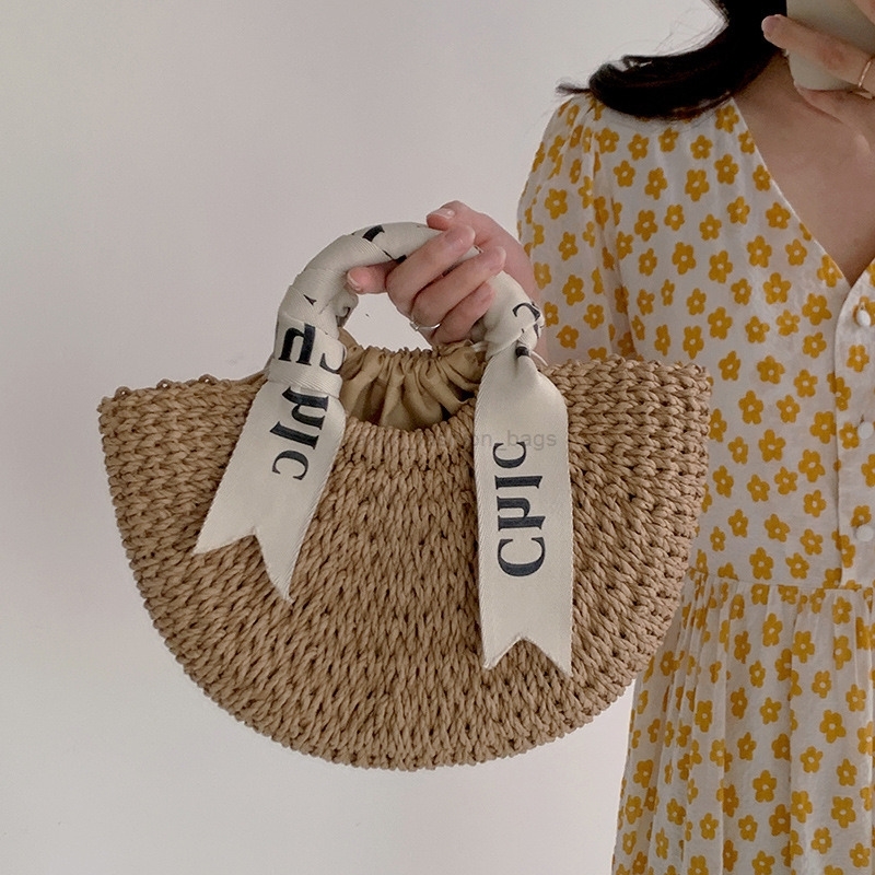 

Designer Women Handbags Tote Shopping Bag High Wicker Woven Hobo Fashion Linen Large Beach Luxury Designer Travel Crossbody Shoulder G220722, Size 30x8x20cm