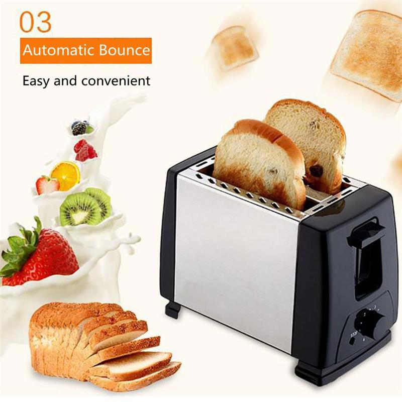 

Bread Makers Z30 2 Slices Automatic Fast Heating Toaster Household Breakfast Maker Stainless Steel Oven Baking Cooking 220V