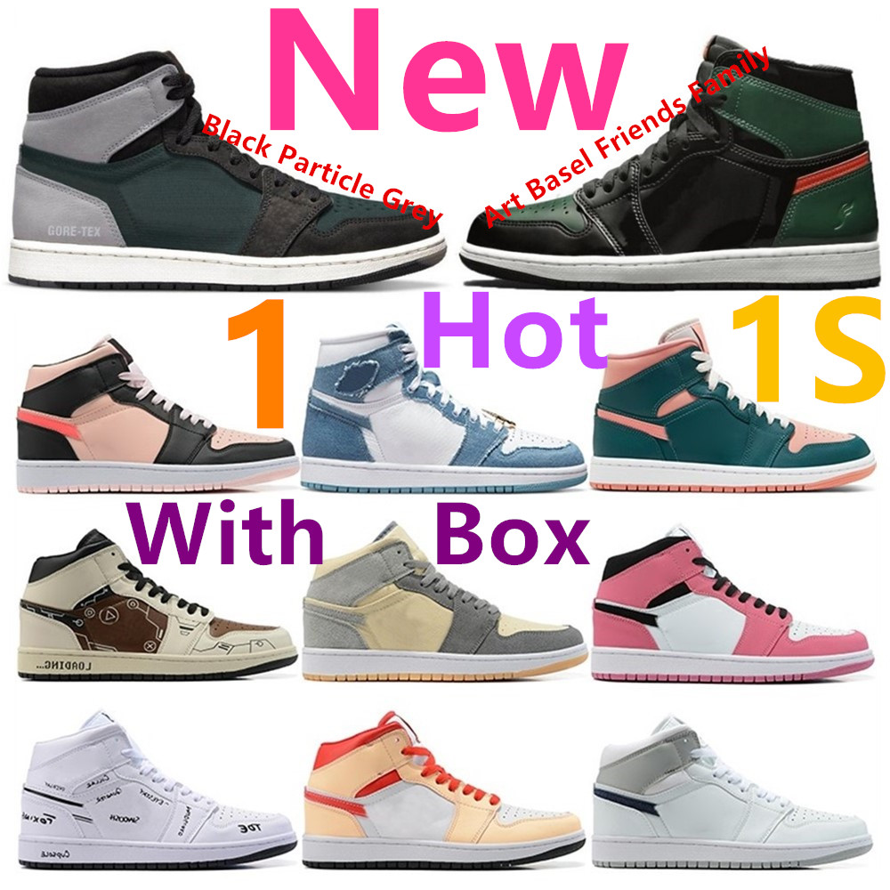 

Art Basel Friends Family 1 1s Basketball Shoes Men Women Sanddrift Starfish Stage Haze Fragment Bio Hack Shadow 2.0 Multi Color Newstalgia Obsidian Designer Sneakers, 1s bleached coral