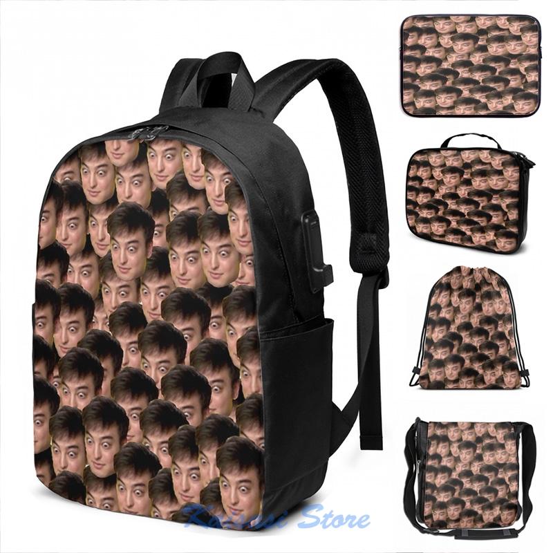 

Backpack Funny Graphic Print Joji USB Charge Men School Bags Women Bag Travel Laptop, Drawstring bag