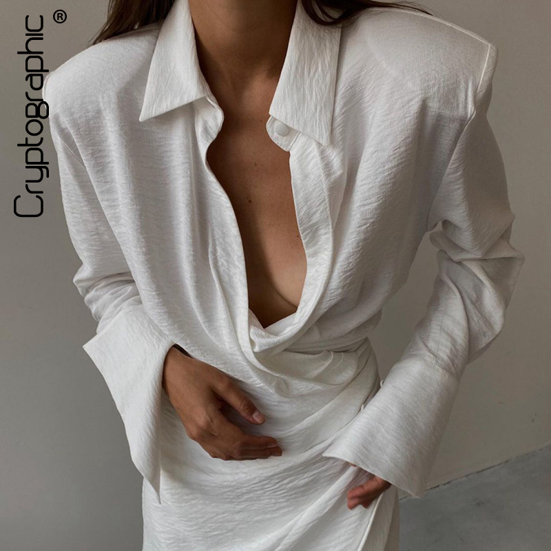 

Autumn Turn-Down Collar Spring Autumn Draped Mini Dress Women Fashion Outfits Long Sleeve Wrap Dresses Clothes, Black