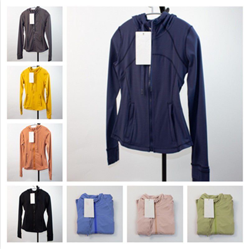 

2022 new Yoga Outfits skinny sports fitness lades hooded jacket, 006