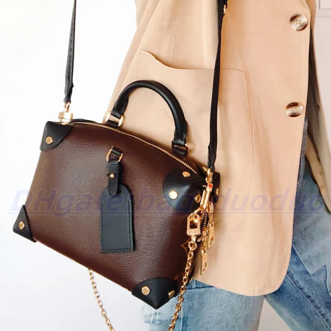 

high quality Luxury Designer Clutch Bags Totes PETITE MALLE SOUPLE Shoulder Bag chain soft box crossbody Bags Women's men fashion Genuine leather M45393 top handle, Carton