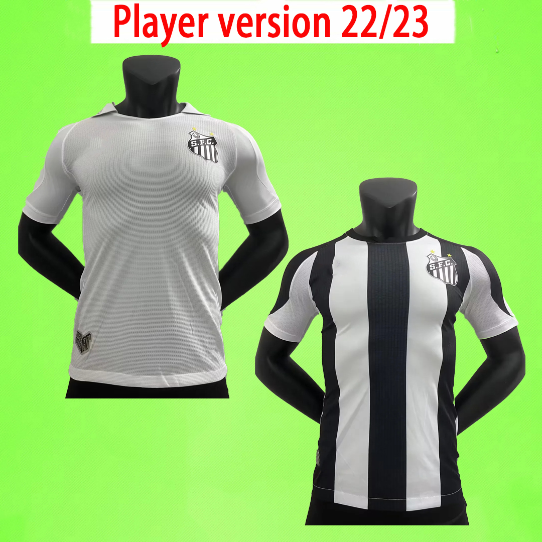 

player version FC SANTOS soccer jerseys 2022 2023 PELE RODRYGO KAIO JORGE SOTELDO 22 23 football shirt Jean Mota Carlos Sanchez ALISON MARINHO camisa de Peixinho S.F.C., 22/23 player version