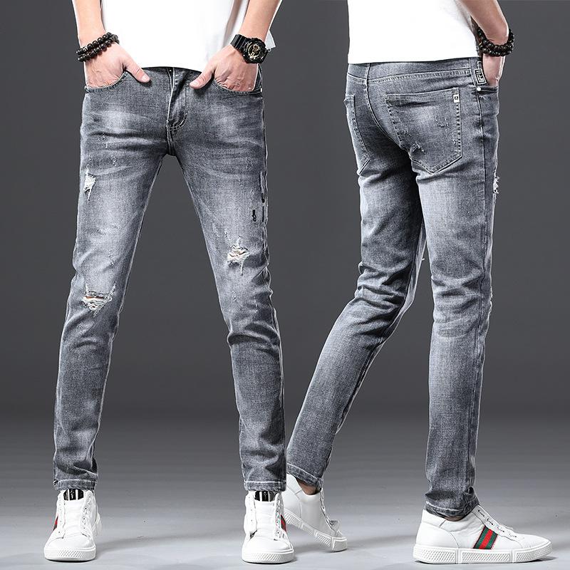 

Jeans Men39s Slim Fit Leggings Korean Pants Spring Summer Autumn Casual Mens M36o