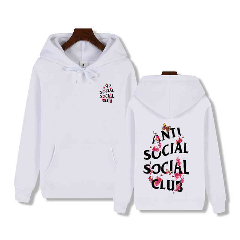 

Chao Brand Anti Social Club Sweater Men's Assc Hoodie, Purple