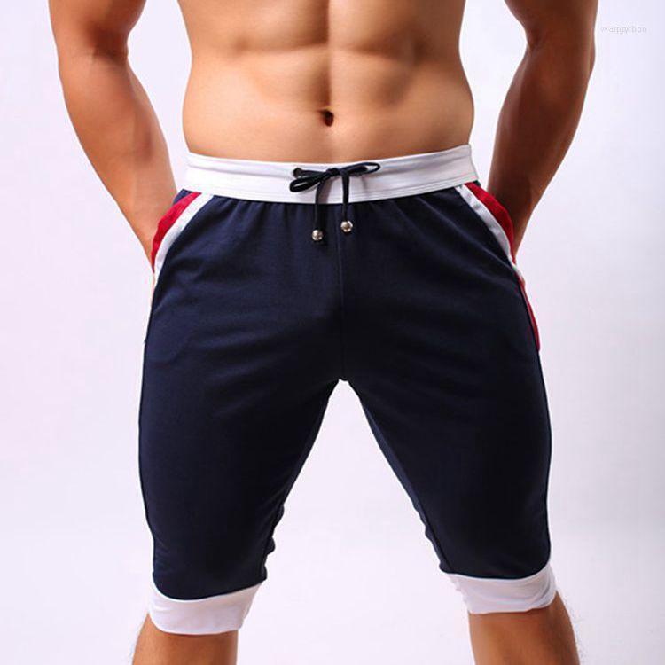 

Men's Shorts 1pcs Men Cotton Beach Boxer Sexy Wear Baseball Designer Gay Trunks Size S M L XLMen's Men'sMen's, Black