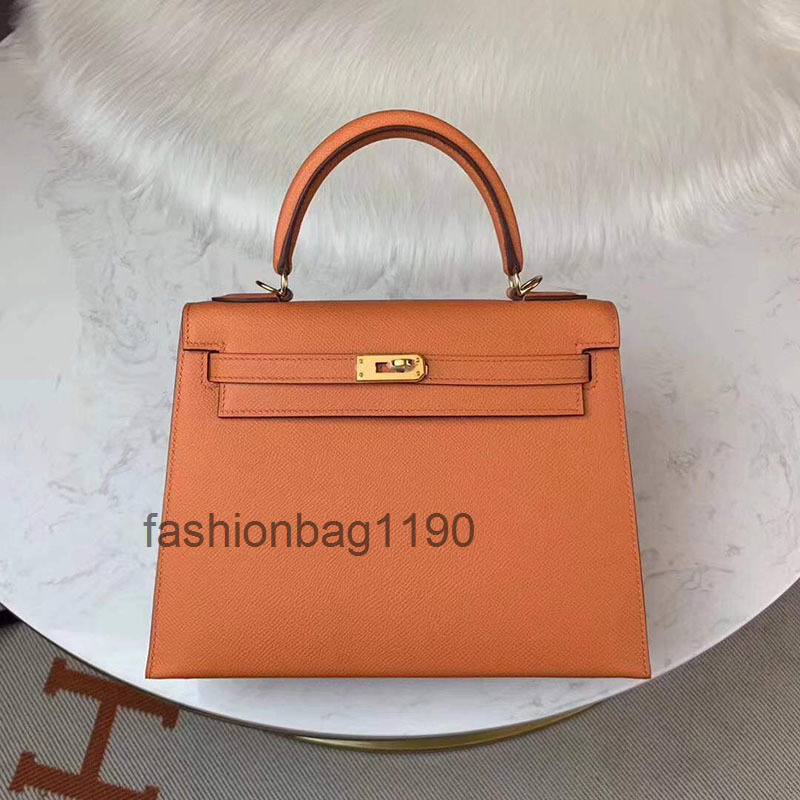 Femmes 2022 Sacs de créateurs Hermss Kellies Handbags Palm Print 2528 Portable Single Boucle Messenger Messager Bag 4 DXBNPHZ