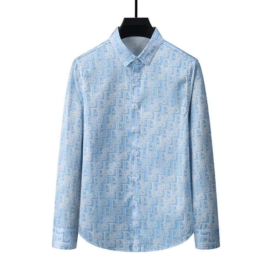 2022 luxury designer men's shirts fashion casual business social and cocktail shirt brand Spring Autumn slimming the most fashionable clothi