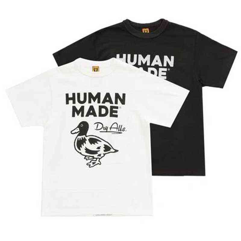 

Purchase Human Made Dry All Tee Back Ape Head Chest Duck Men' and Women' Short Sleeve T-shirtc11, White