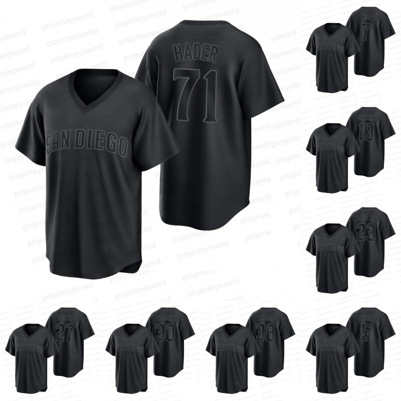

71# Josh Hader Black Pitch Jersey Trent Grisham Ian Kinsler Blake Snell Wil Myers Ha-Seong Kim Jake Cronenworth Jurickson Profar Manny Machado Tony Gwynn Matt Beaty, 10 jurickson profar