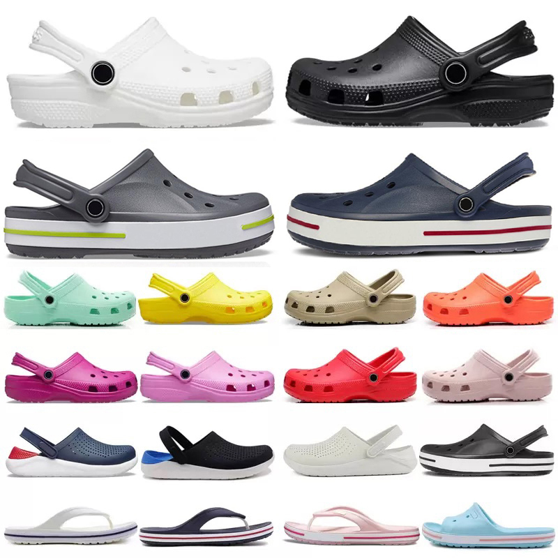

Men Women Croc Clogs Designer Sandals Slip On Slides Slippers Slider Beach Waterproof Shoes Mens Classic Nursing Hospital Slip Work Medical Sandal Slide Slipper, Color#19