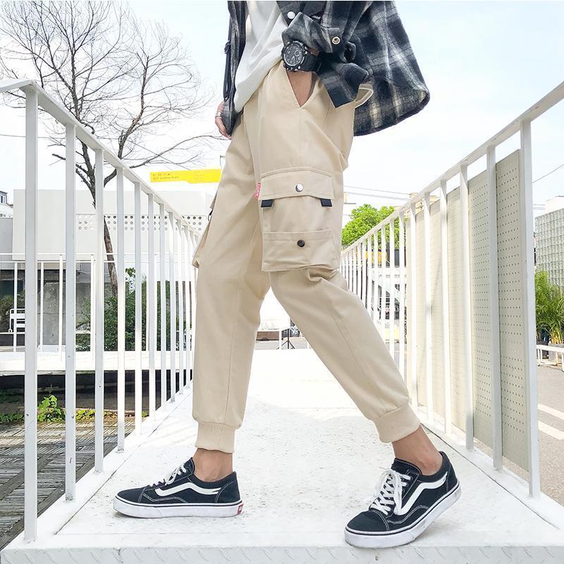 

Men's Pants Camo Military Jogger Men 2022 Pure Cotton Mens Spring Autumn Pencil Harem Pant Comfortable Trousers Joggers, Black
