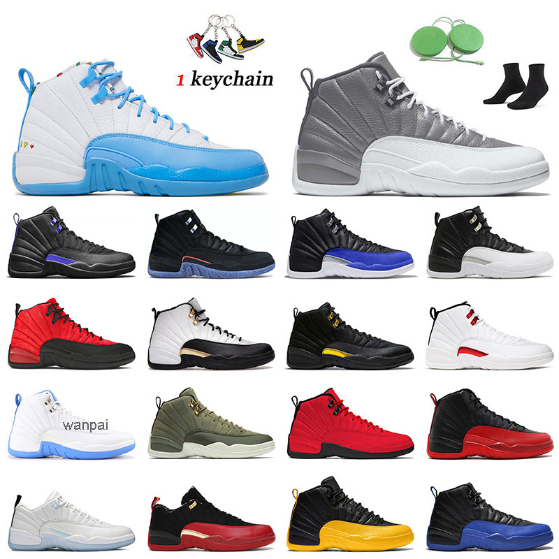 

Basketball Shoes 12 Jumpman 12s Stealth Hyper Royal Royalty j12 Taxi Utility Twist Reverse Flu Game Dark Concord Mens Trainers Retro Sports JORDON, C48 university blue 40-47