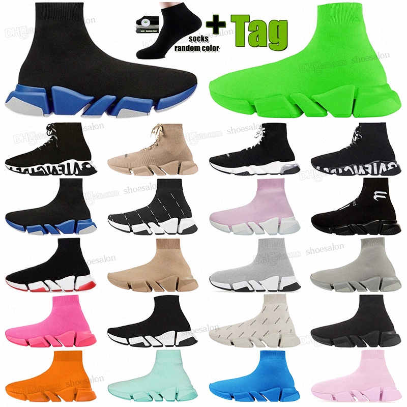 

2022 sock Casual shoes Top Quality Pairs Men Designers Womens trainer trainers cushion 1 Speed 2.0 Sneakers boots Platform fashion Socks Sneaker clearsole, Shoesalon