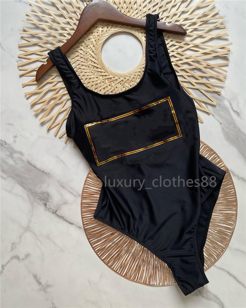 Luxury Signed Signed Summer Womens Sexy One Pieces Bikini Beach Swimswwings Bassons de maillots Sous-vêtements pour femmes