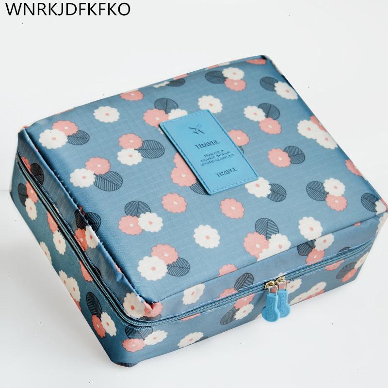 

High Quality Women Cosmetic Bag Zipper Makeup Waterproof Portable Multifunction Organizer Travel Wash For Toiletry, Ivory