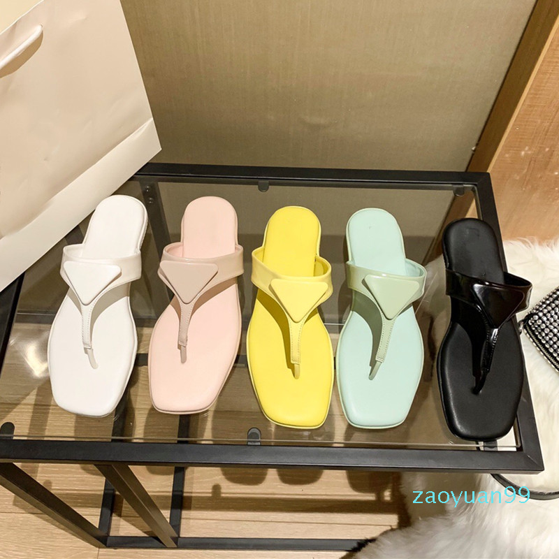 

2022 Summer top Women Flat Slippers Luxurys Designers Sandals Leather Slides Sandalias Casual Flip Flops Brand Girl Hollow Outside with box5, Pink