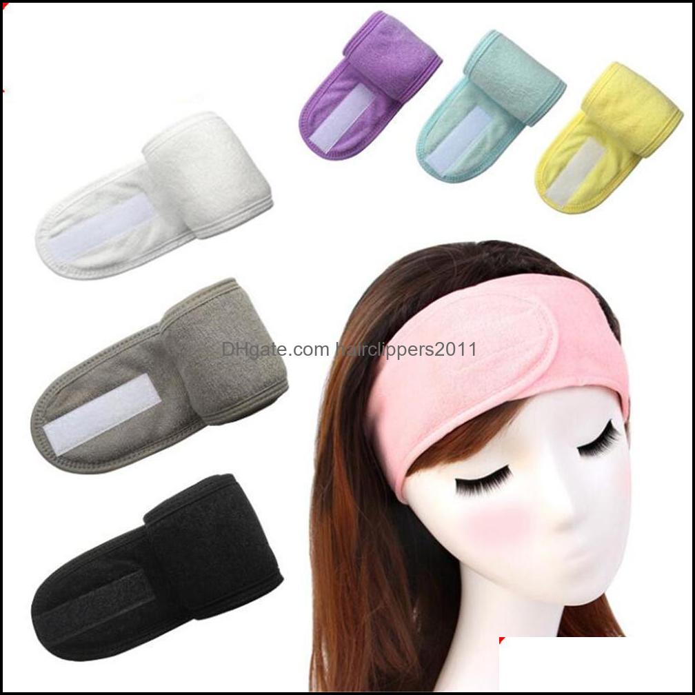 

Headband Hair Accessories Tools Products Spa Sweat Hairband Head Wrap Towel Wraps Non-Slip Stretchable Washable For Sports Women Makeup Fa