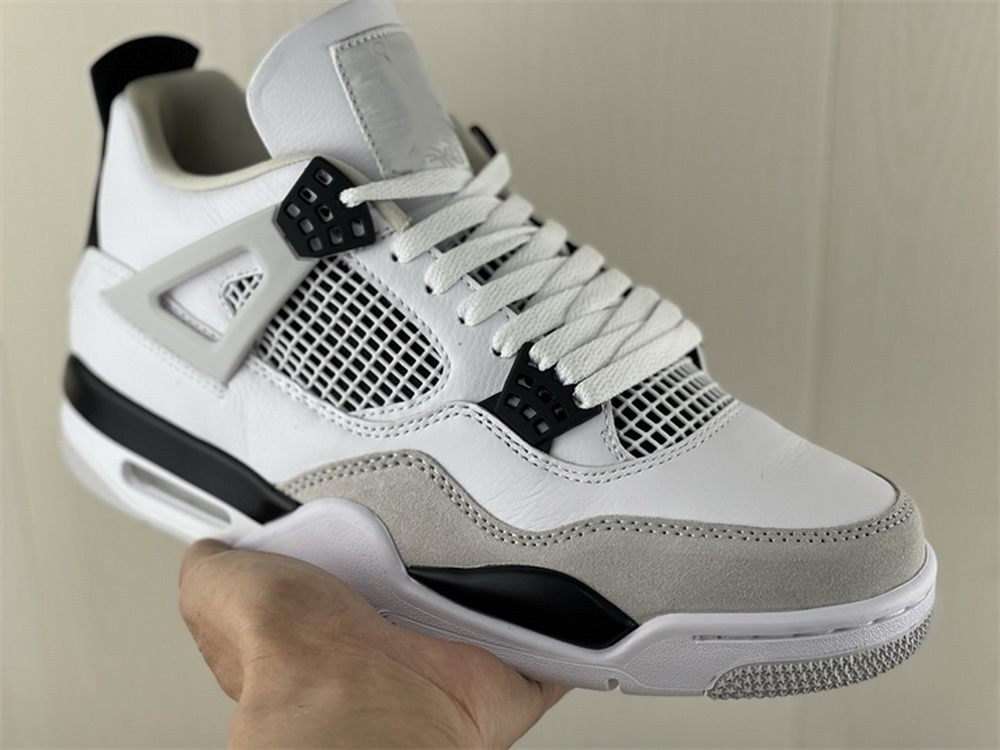 

Shoes Brand Authentic 4 4s Military Black Mens Basketball womens White Black Neutral Grey outdoor Sports Sneakers Original, With original logo