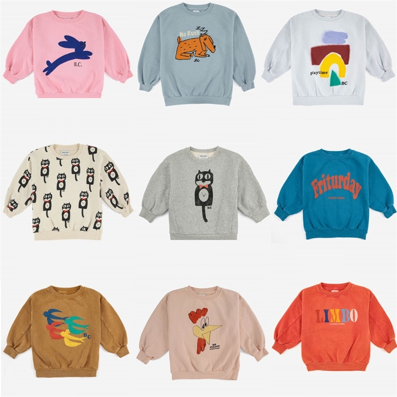 AW Children Winter Long Sleeve T-shirt BC Kids Brand Pullovers Boys Girls Super Fashion Designer Fleeced Tops Sweatshirts 220813
