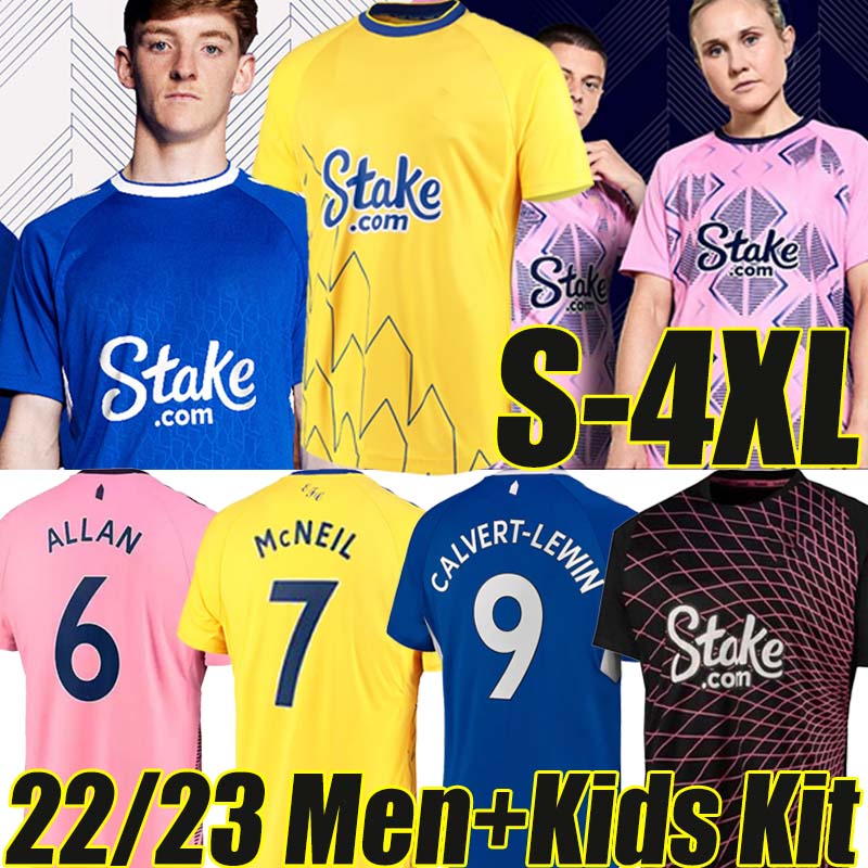 

4XL 22/23 EvertonThe Toffees soccer jersey ANDRE GOMES DELE CALVERT-LEWIN GRAY TOWNSEND DOUCOURE Y.MINA HOLGATE MYKOLENKO GORDON 2022 2023 football shirt men kids kit, 21-22 away