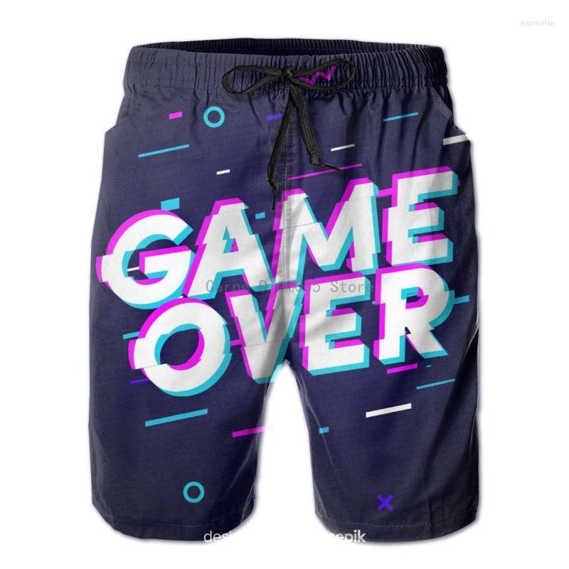 

Men's Shorts Mens Swimming Swimwear Game Over Men Trunks Swimsuit Man Beach Wear Short Pants Bermuda BoardshortsMen's Naom22
