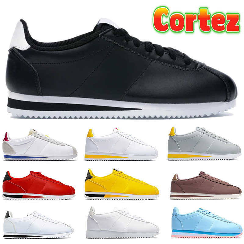 

2022 Newest Cortez Classic basic casual Shoes triple black white Forrest Gump university blue red light bone rose gold stranger things, 11 36-39 se particle beige nylon