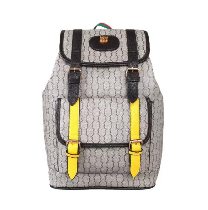 

M9020 N41379 CHRISTOPHER PM Men BACKPACK Canvas Cowhide leather trim Textile lining strap travel luggage tote satchel shoulder bag purse, 47