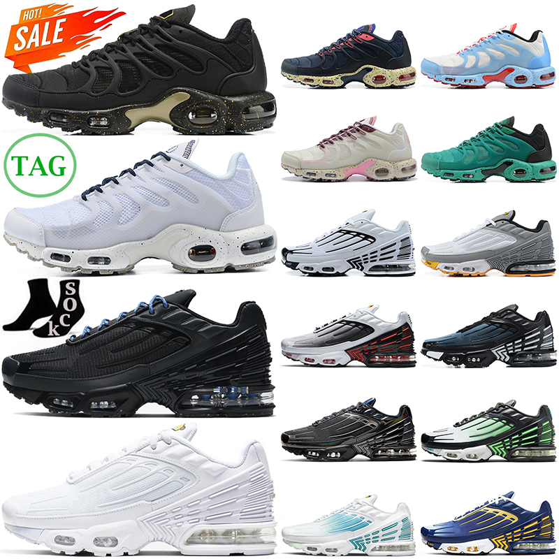 

max terrascape plus tn 3 running shoes men women tuned Laser Blue White Grey Zebra Black Blue Green Tan Burgundy mens trainers tns outdoor sports womens sneakers, 40-46 parachute