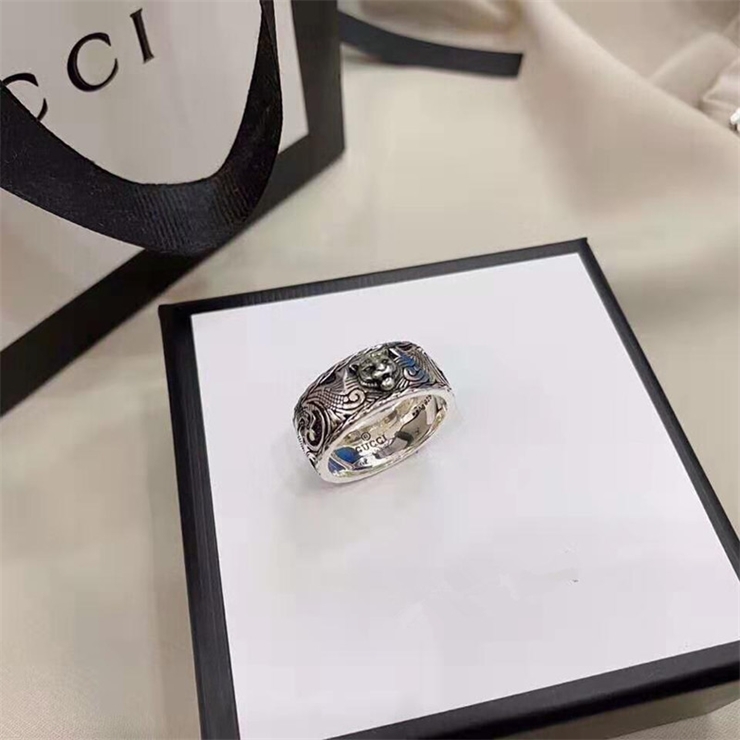 

12% OFF jewelry The New 925 silver three dimensional tiger head ring