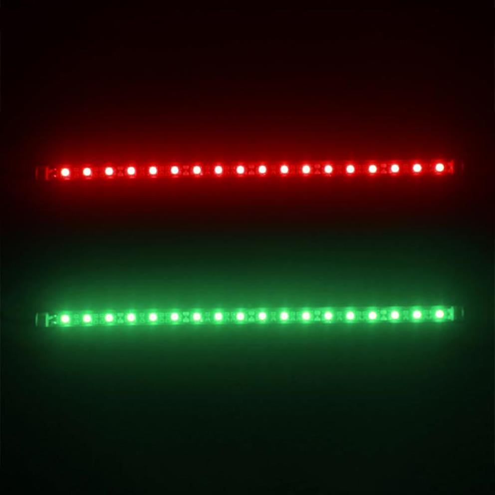 

LED Boat Bow Navigation Light Kits For Boat Vessel Pontoon Yacht Skeeter 1 Pair Red And Green Pool Accessories LED Boats Light2702