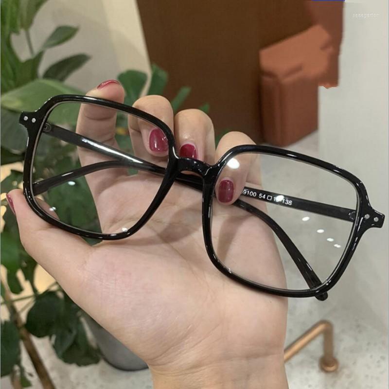 

Fashion Sunglasses Frames Oversized Black Square Glasses Frame Luxury Designer Anti Blue Blocking Computer Eyeglass Big Clear Lens GlassesFa