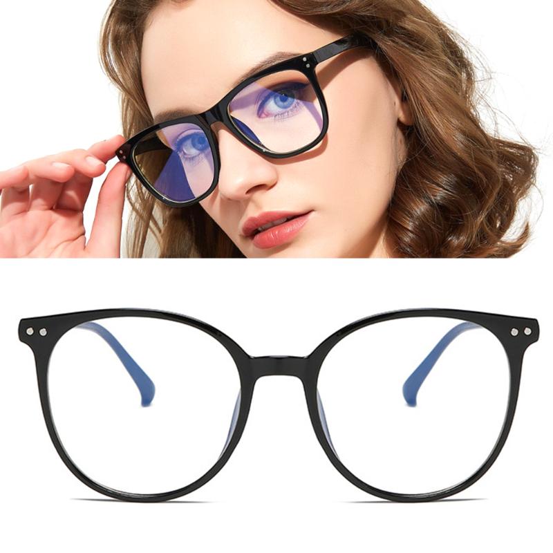 

Sunglasses 1PC Retro Blue Light Glasses Transparent Round Frame Radiation Blocking Eyeglasses Unisex Classic Clear Lenses Computer Goggles, White;black