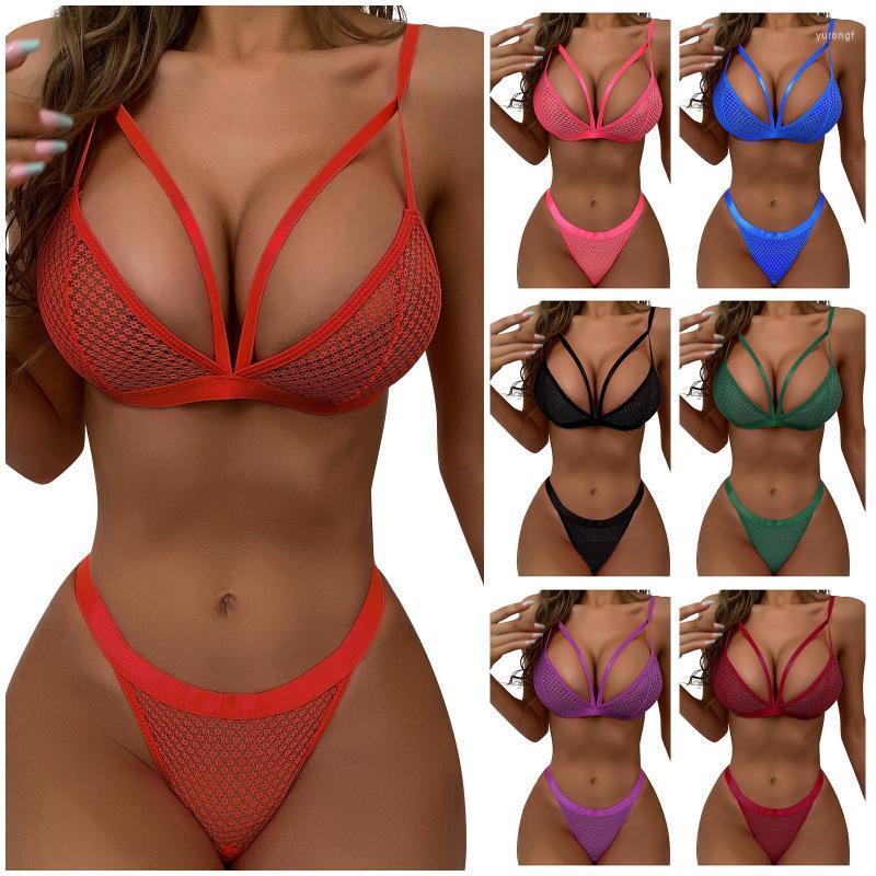 

Bras Sets Lenceria Babydoll Plus Size Women's Intimates Underwear Bra Panties Set G-string Bodysuit Sexy Lingerie Exotic Apparel, Pink