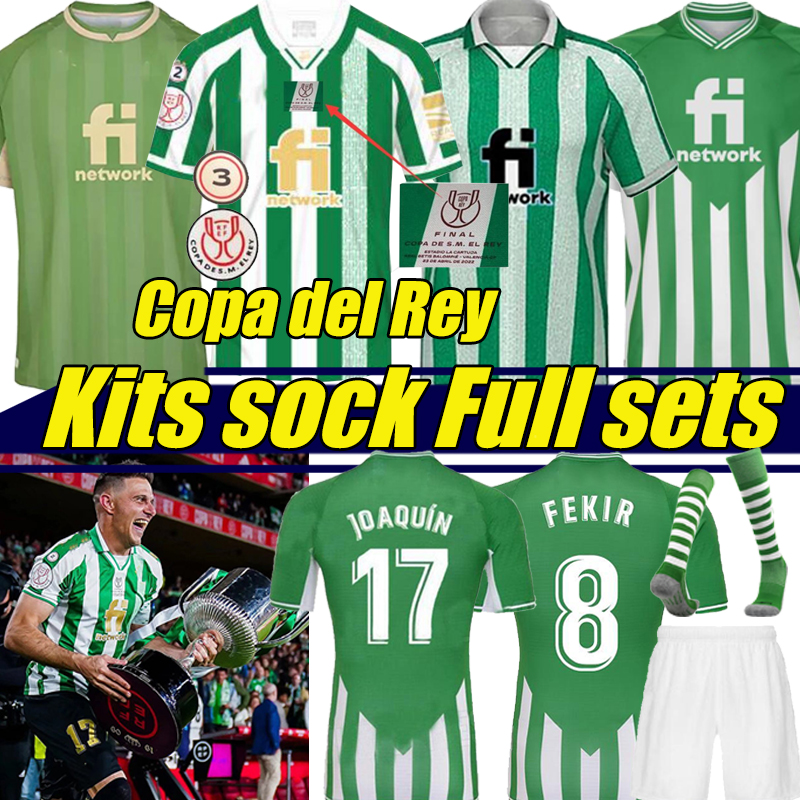 

Copa del Rey champion 21/22 real Betis Soccer Jerseys SUSTAINABLE JOAQUIN B.Iglesias Loren Juanmi BARTRA TELLO A.GUARDADO Fekir 1995 96 97 Finidi Retro football shirts, Special version